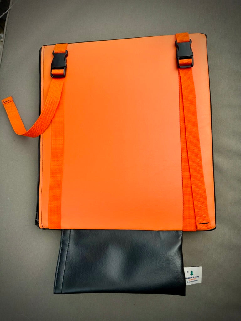 North Yarmouth Academy Black Vinyl / Orange & White Logo