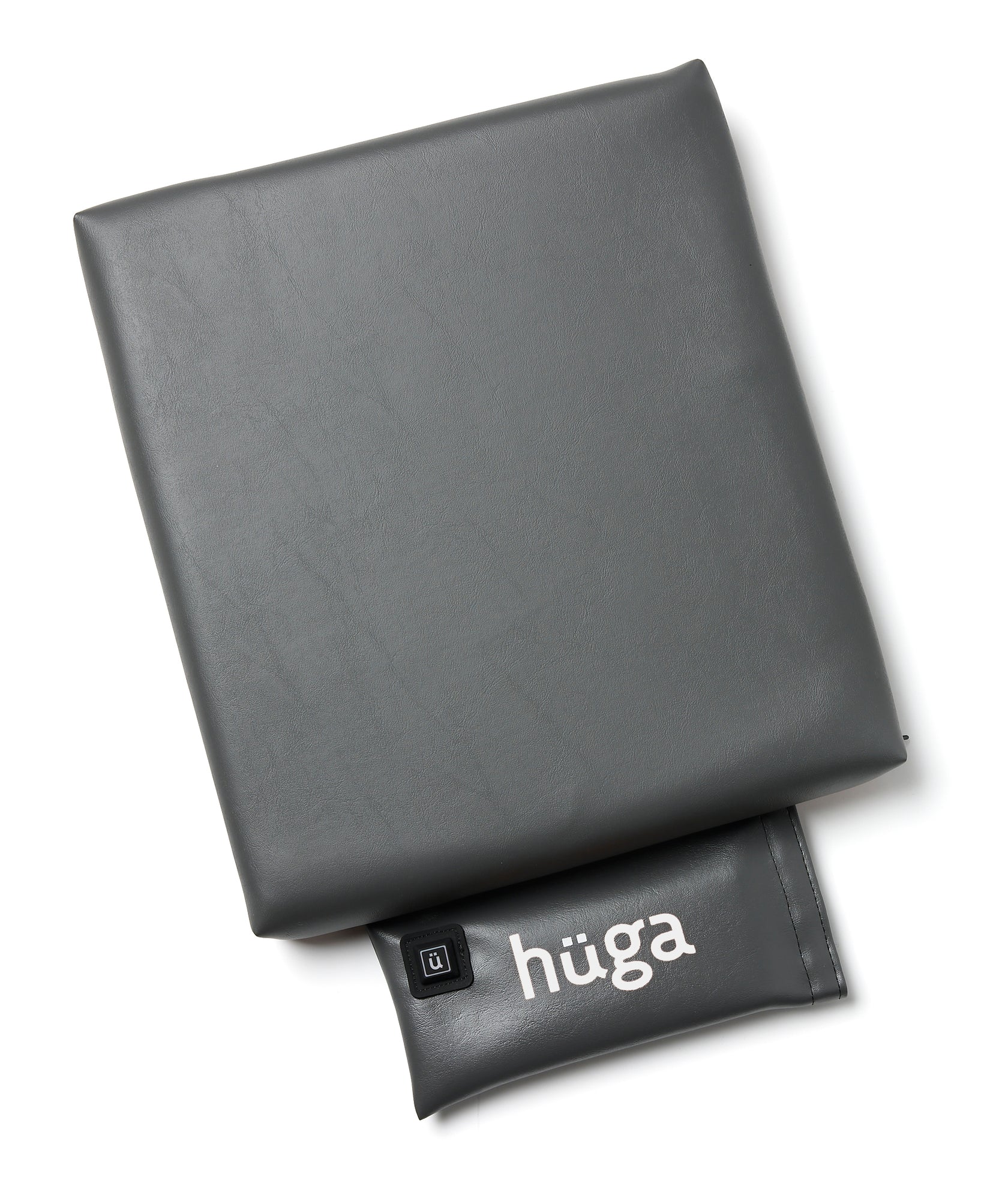 USMade Hüga Heated Cushions in Anchor Grey Vinyl/White Logo