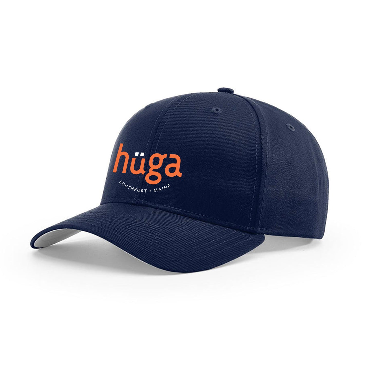 Hüga Baseball Hat / Navy Hat with Orange Logo